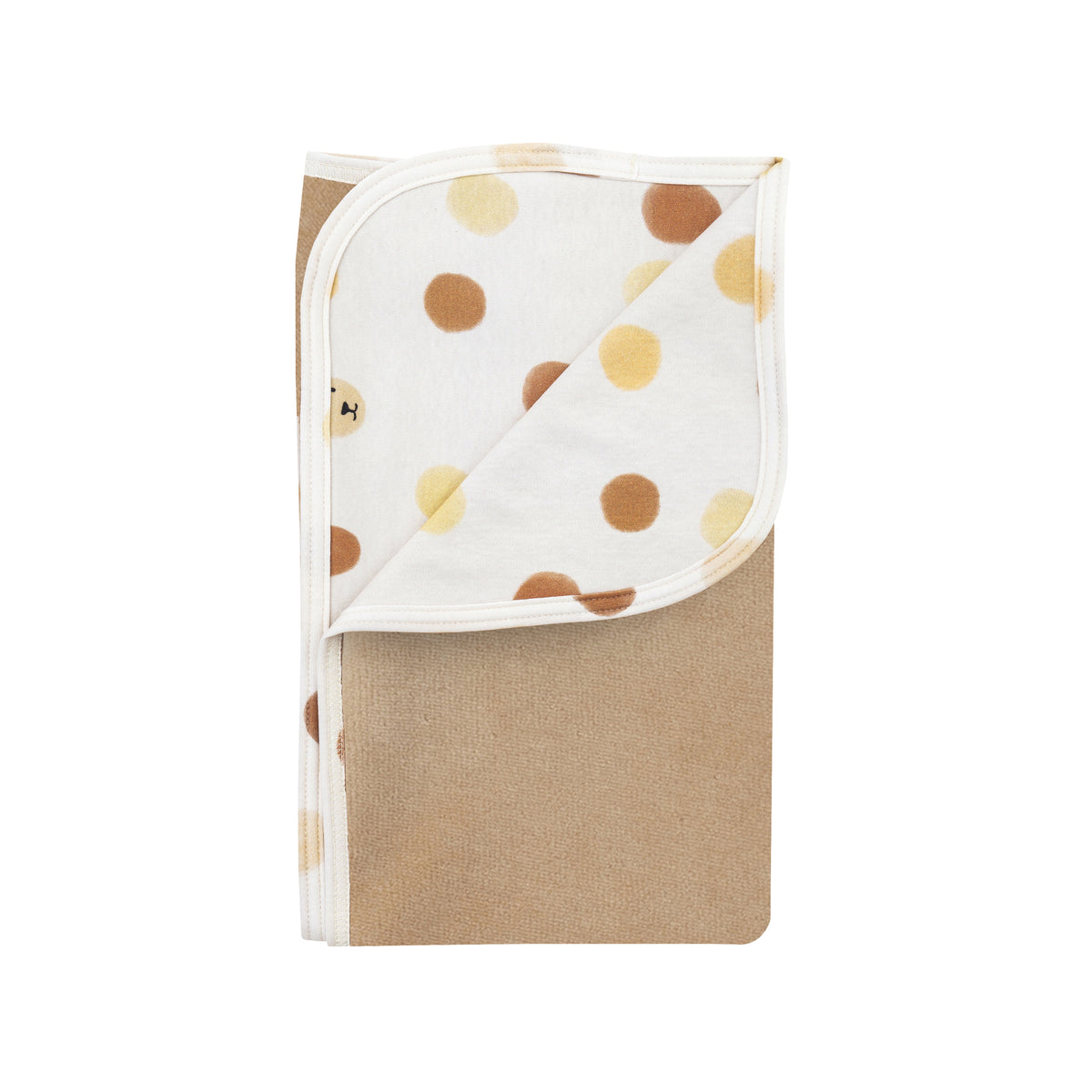 Coperta reversibile pois/coniglietto cotone BIO