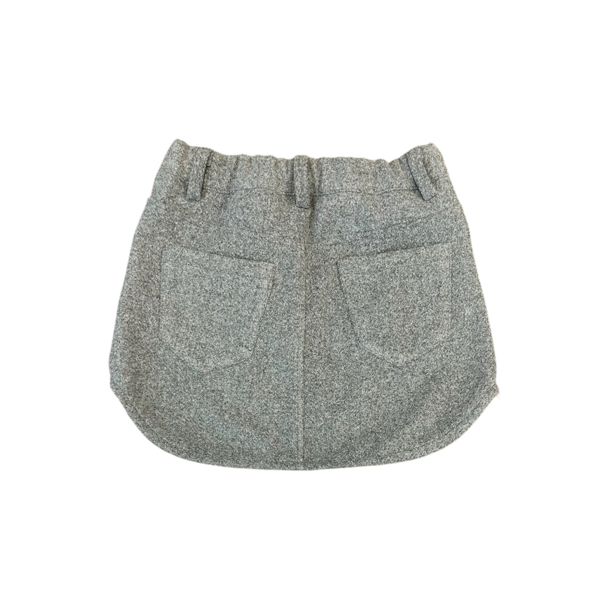 Gonna grigio bambina giro quadro