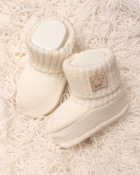 Chaussures/chaussettes bébé en pure laine mérinos