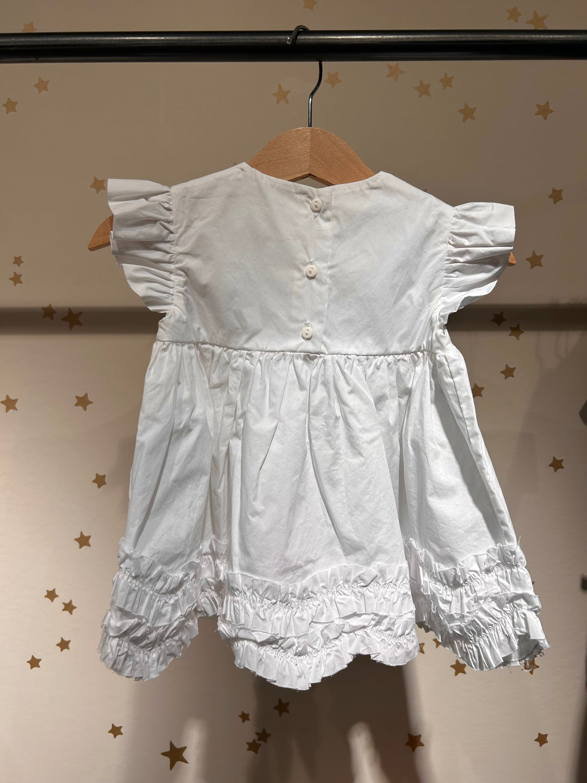 Abito baby balze bianco