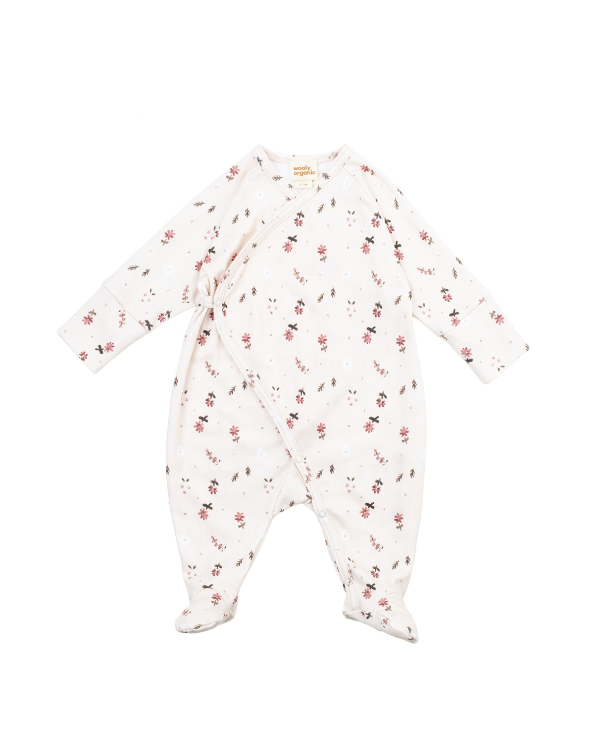 Tutina kimono Flora rosa cotone BIO