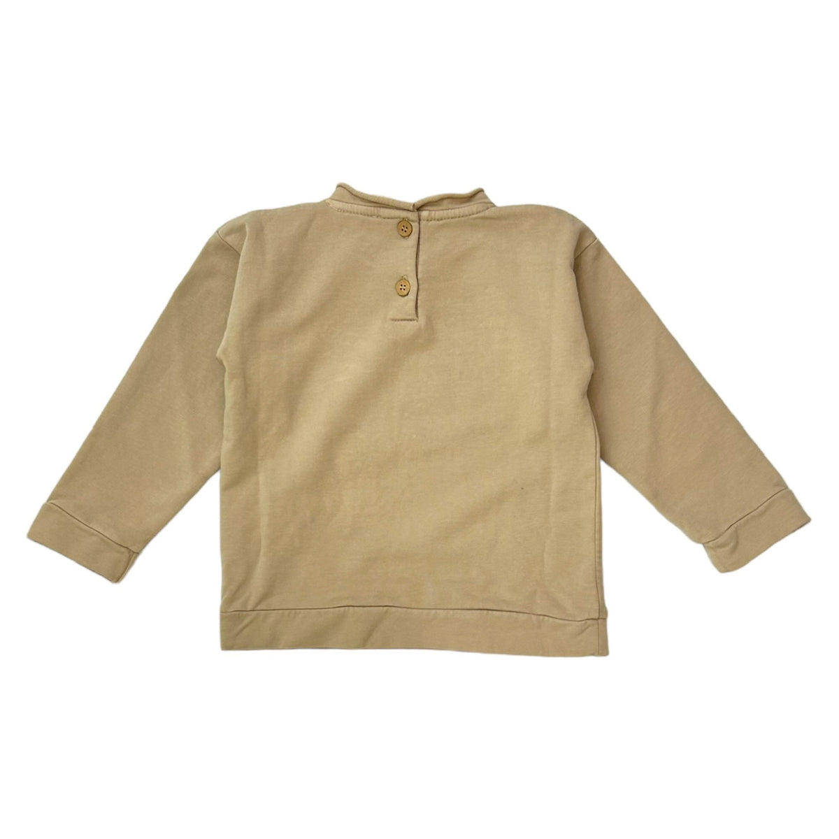 Beige knitted sweatshirt