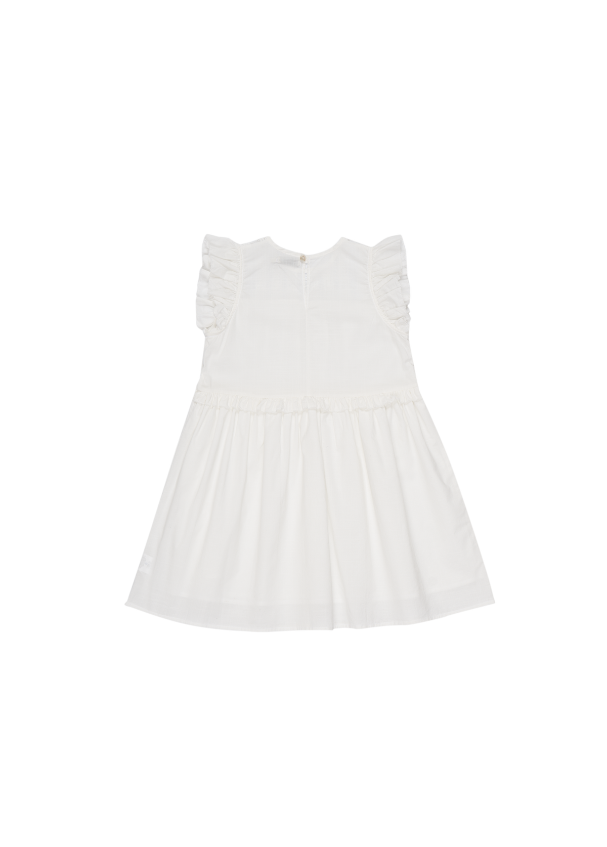 White sleeveless dress, BCI cotton