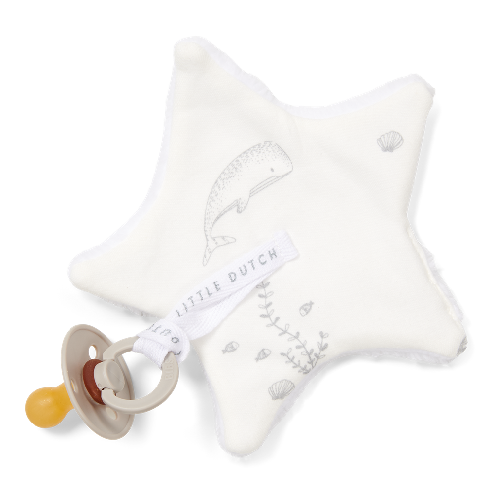 Star pacifier holder in various designs