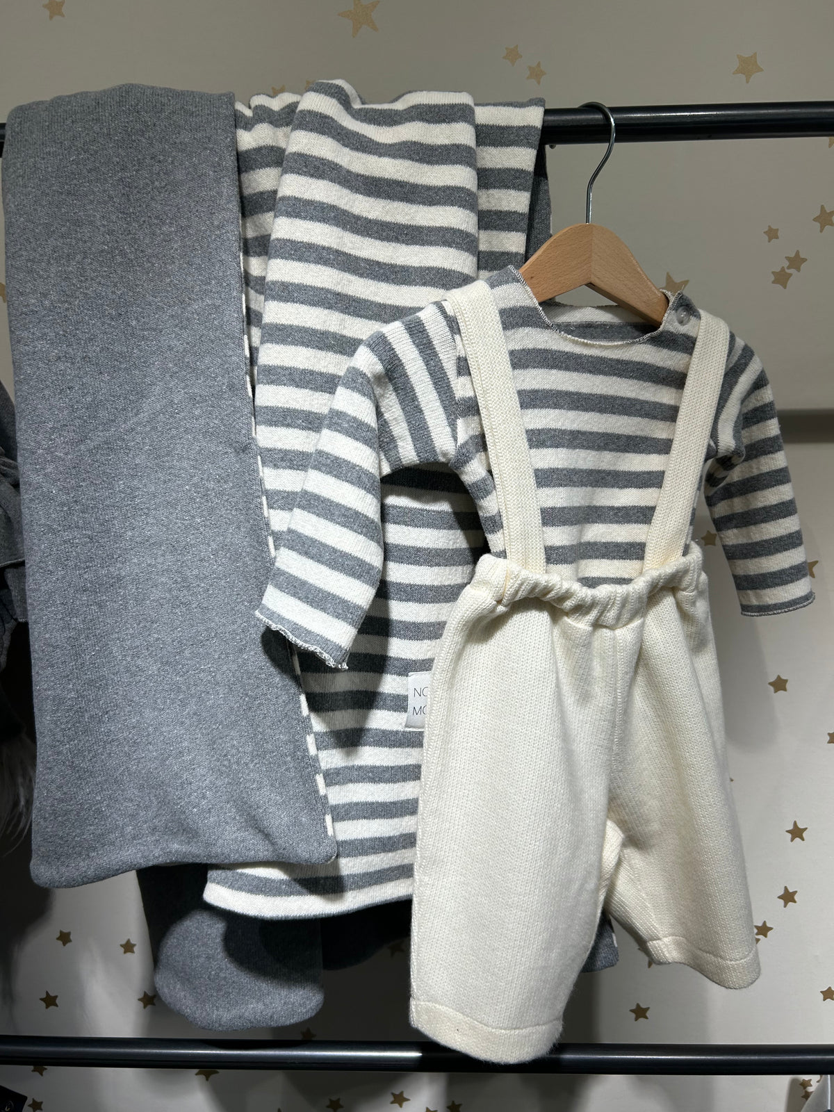 Maglietta Mammolo riga grigio caldo cotone