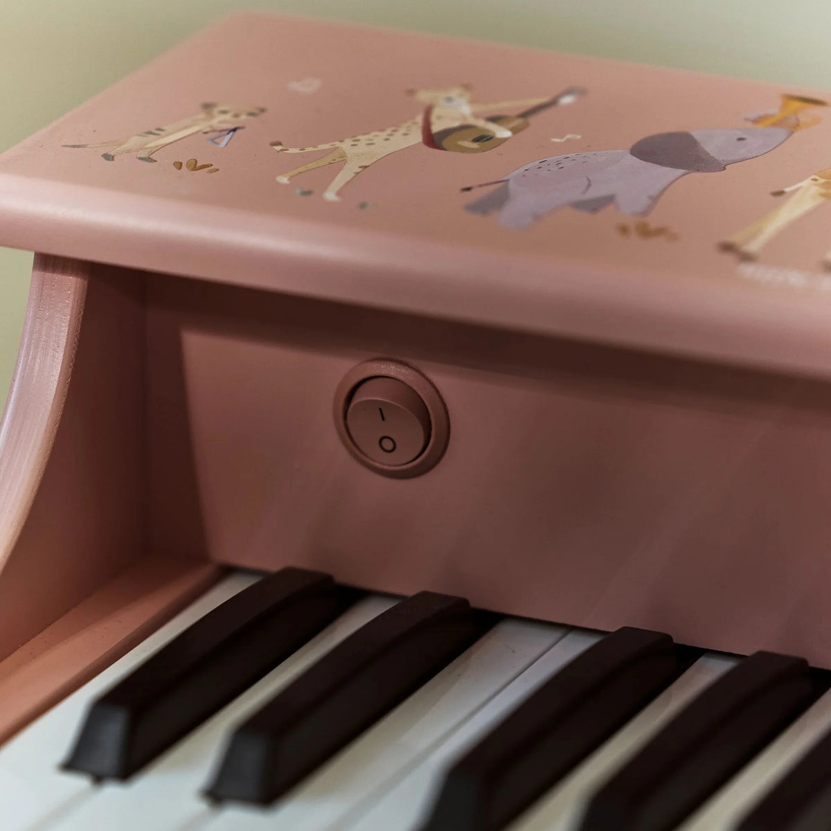 Piano in legno rosa Safari Friends