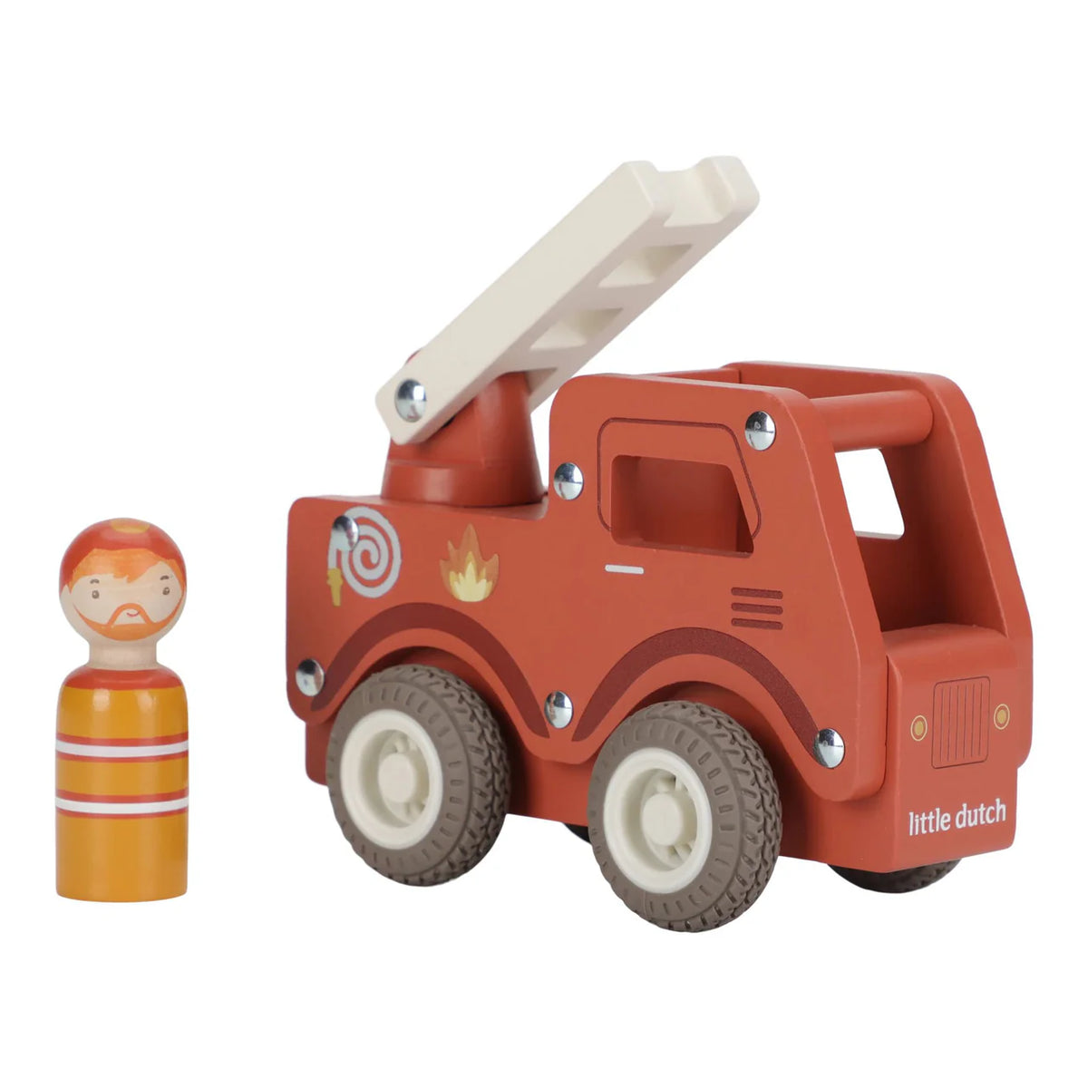 Camion del pompieri con personaggio