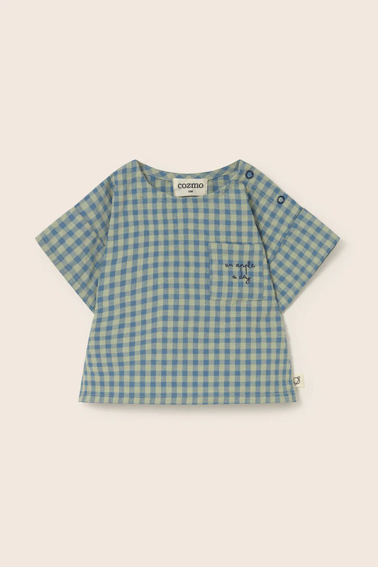 Camicia manica corta a quadretti Dorian