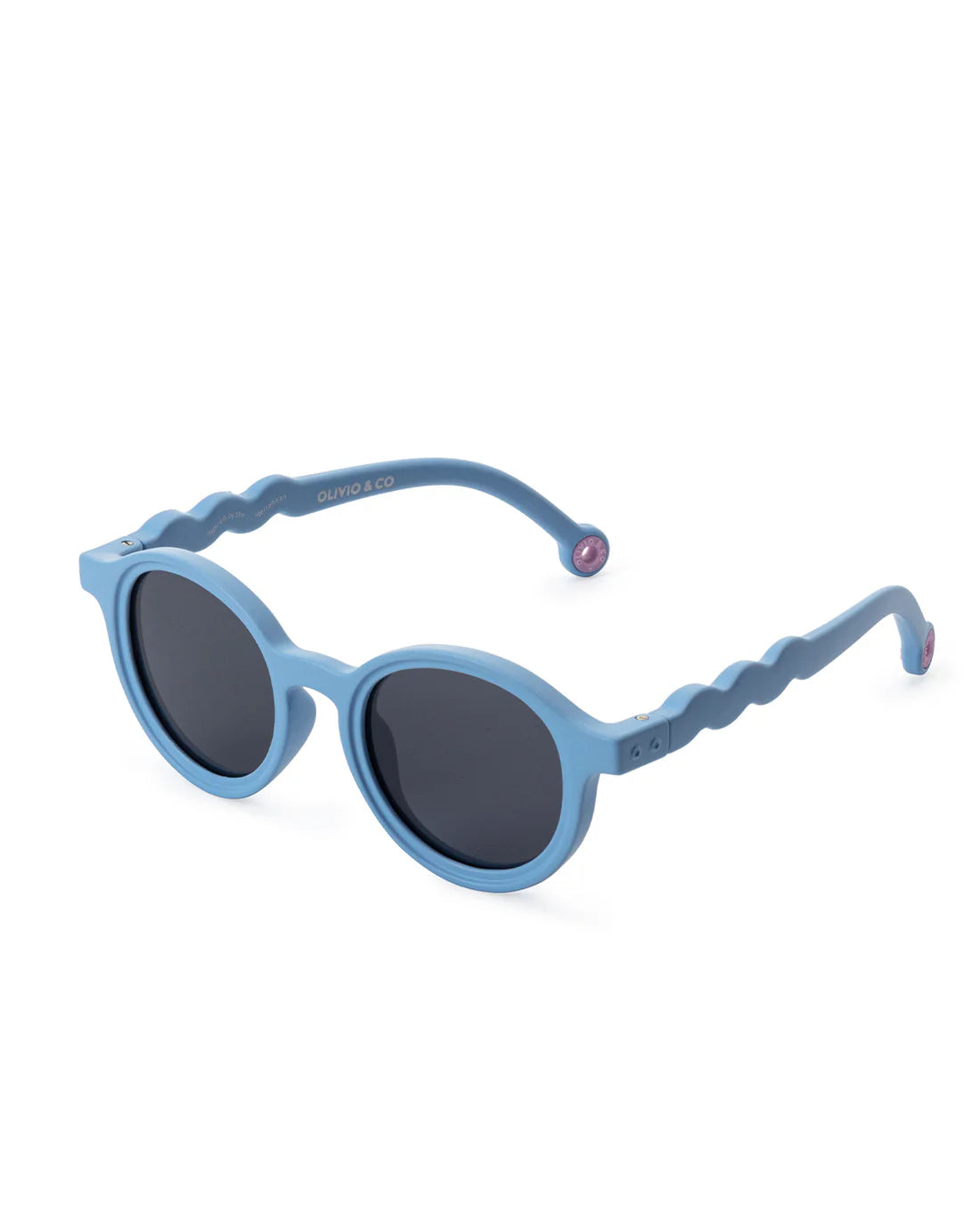 Occhiali da sole ovali baby azzurri Reef Blue 1-3 anni