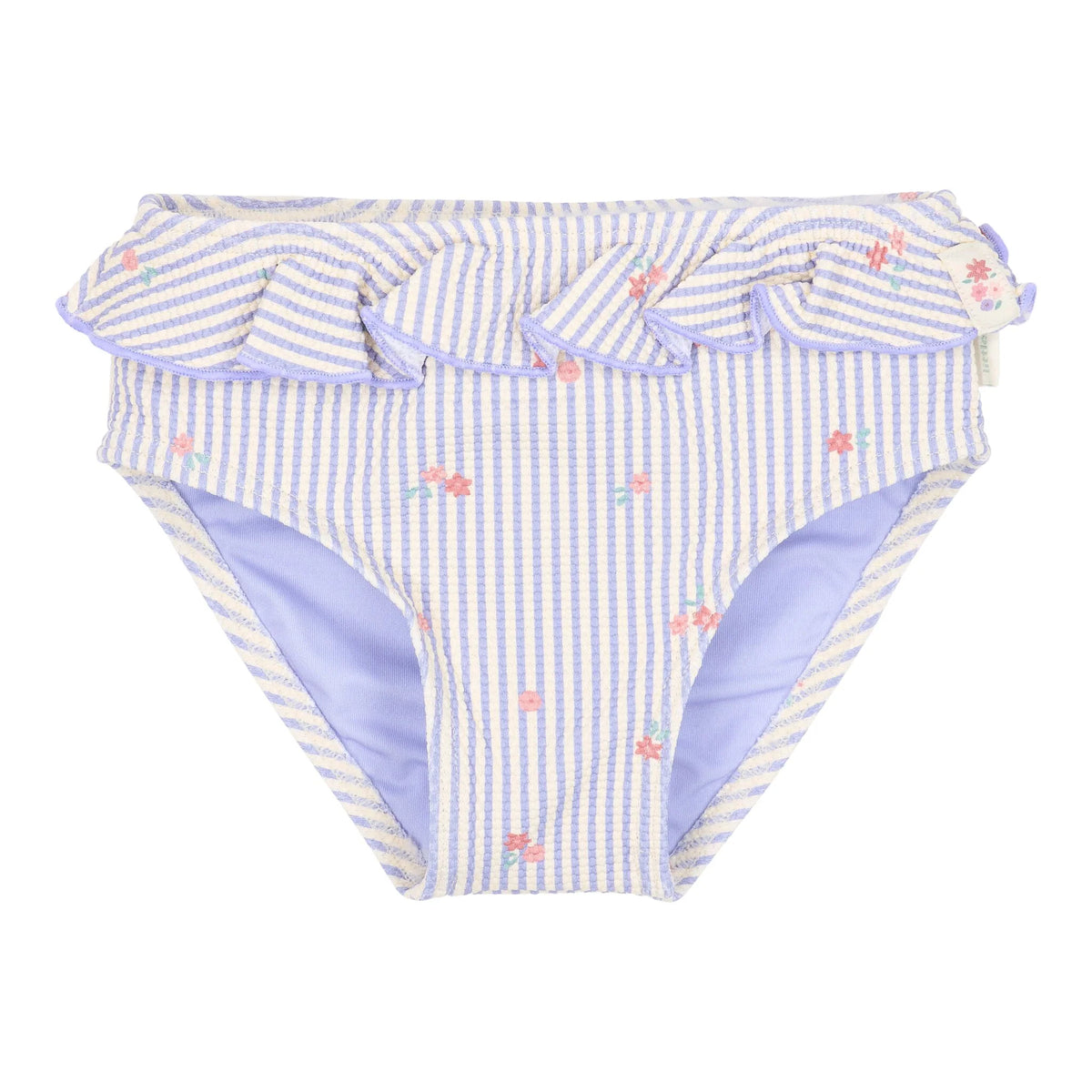 Costume da bagno a mutandina lilla Dreamy Stripes