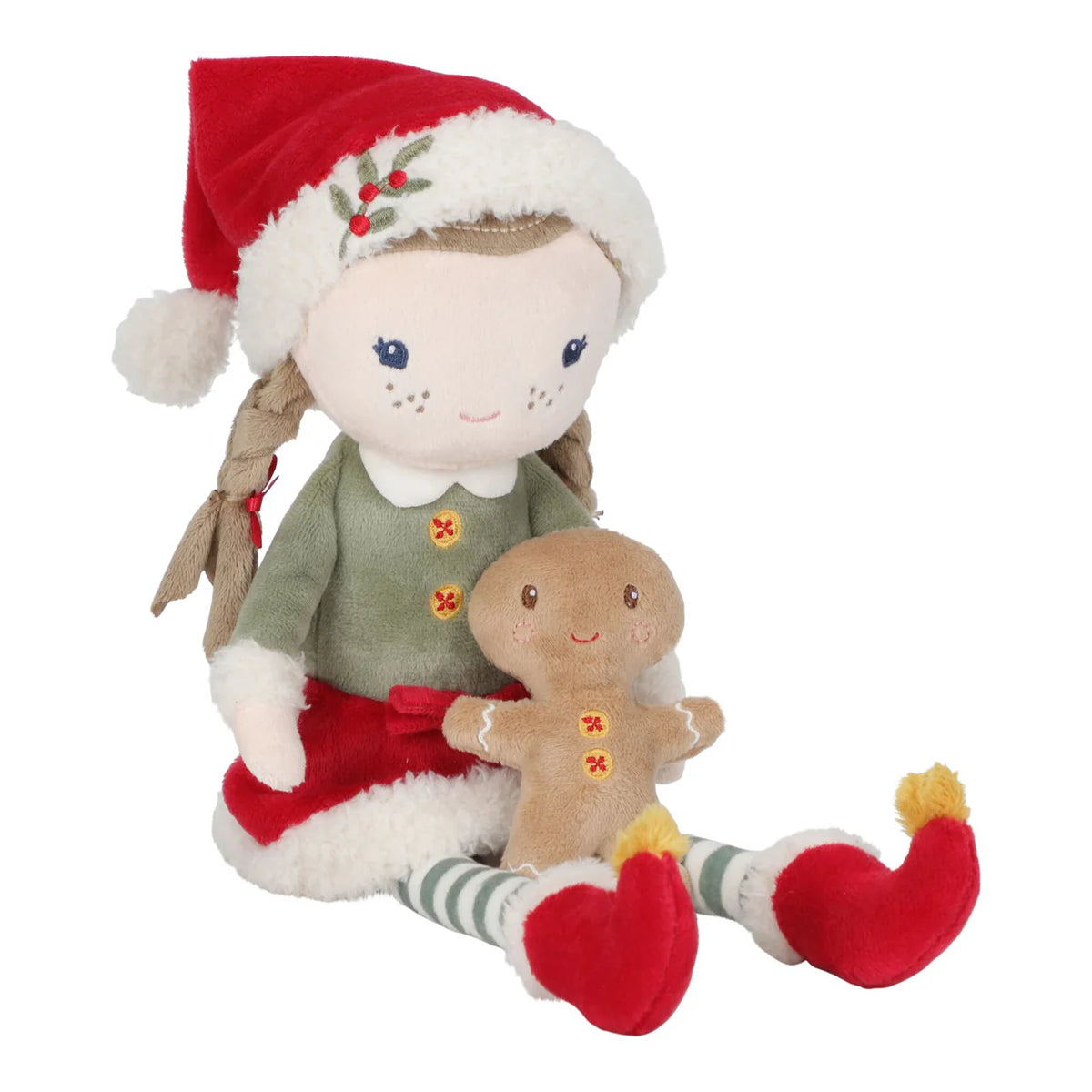 Poupée douce de Noël rose