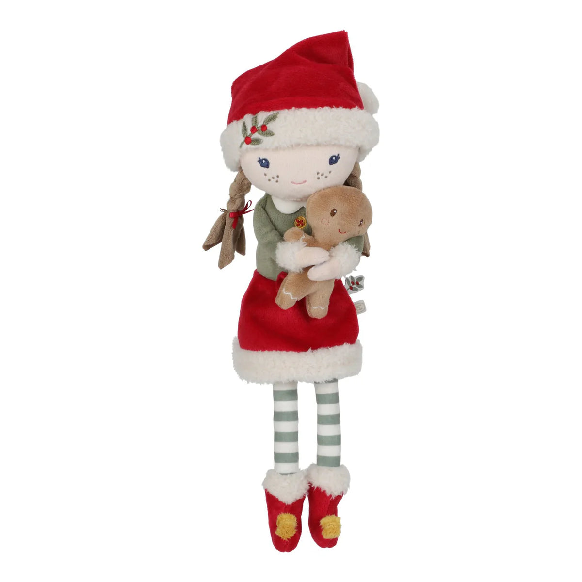 Poupée douce de Noël rose