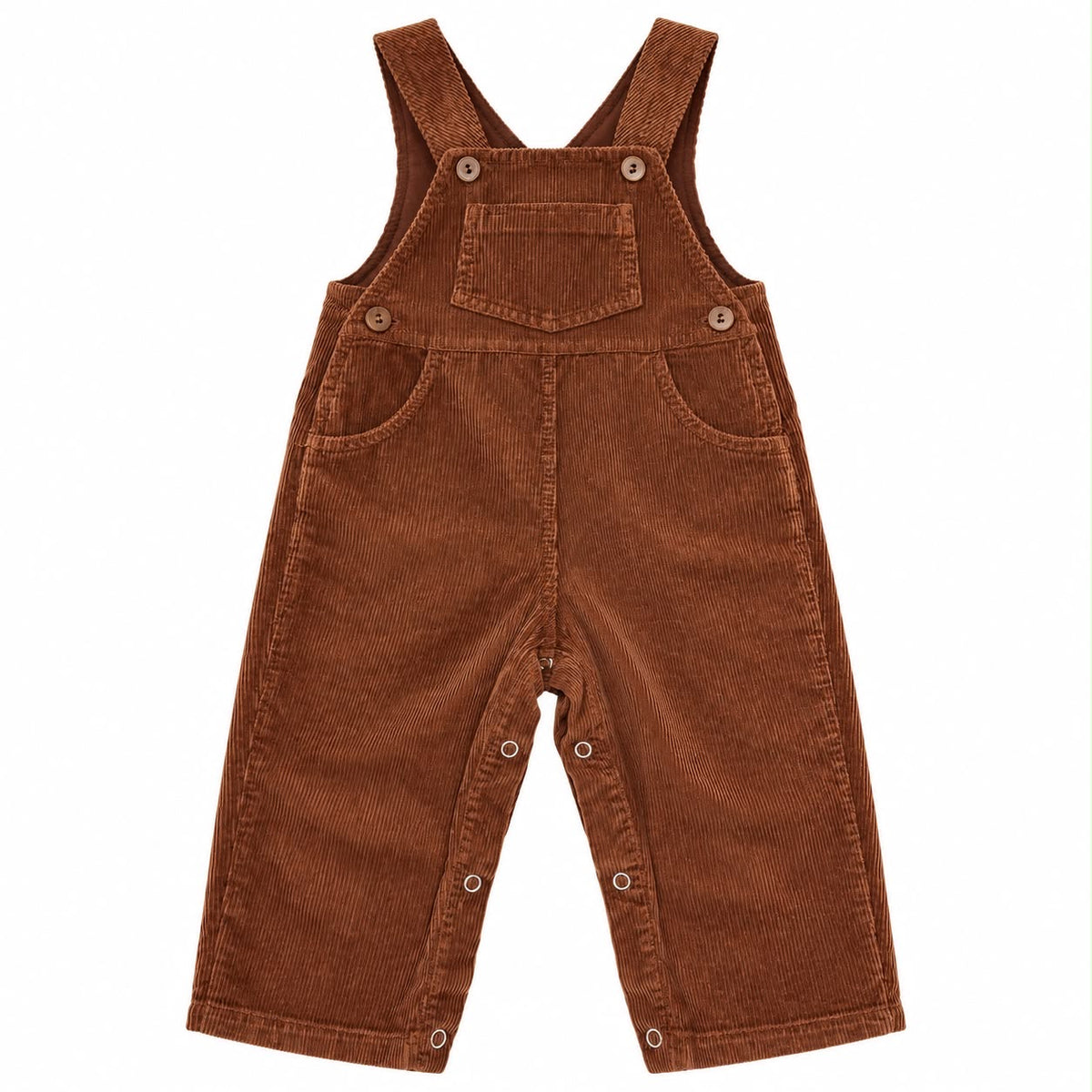 Salopette baby velluto nocciola