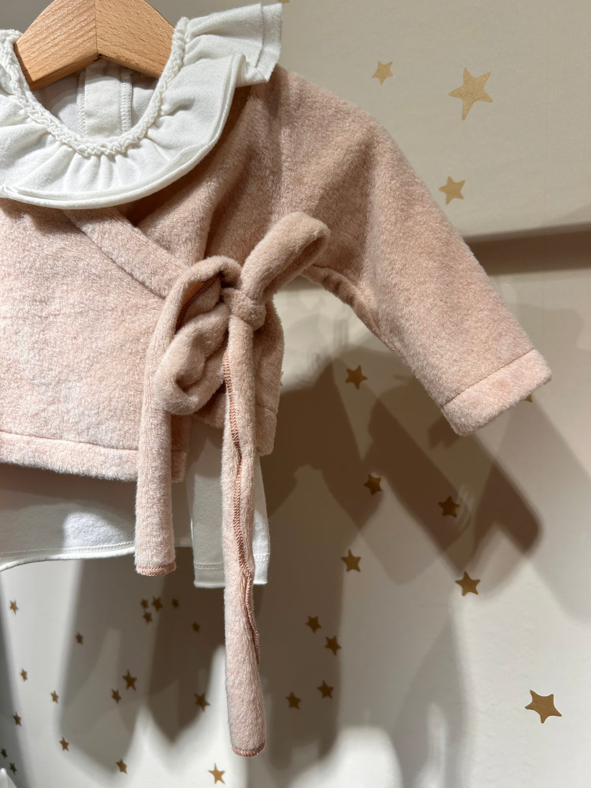 Cardigan kimono effetto orsetto cameo rose