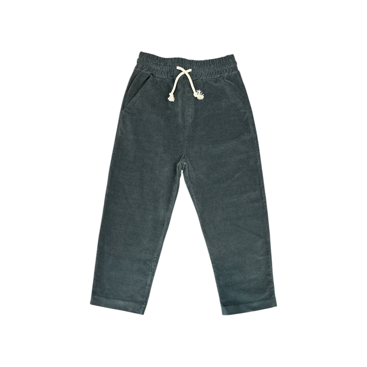Pantalone in velluto ottanio
