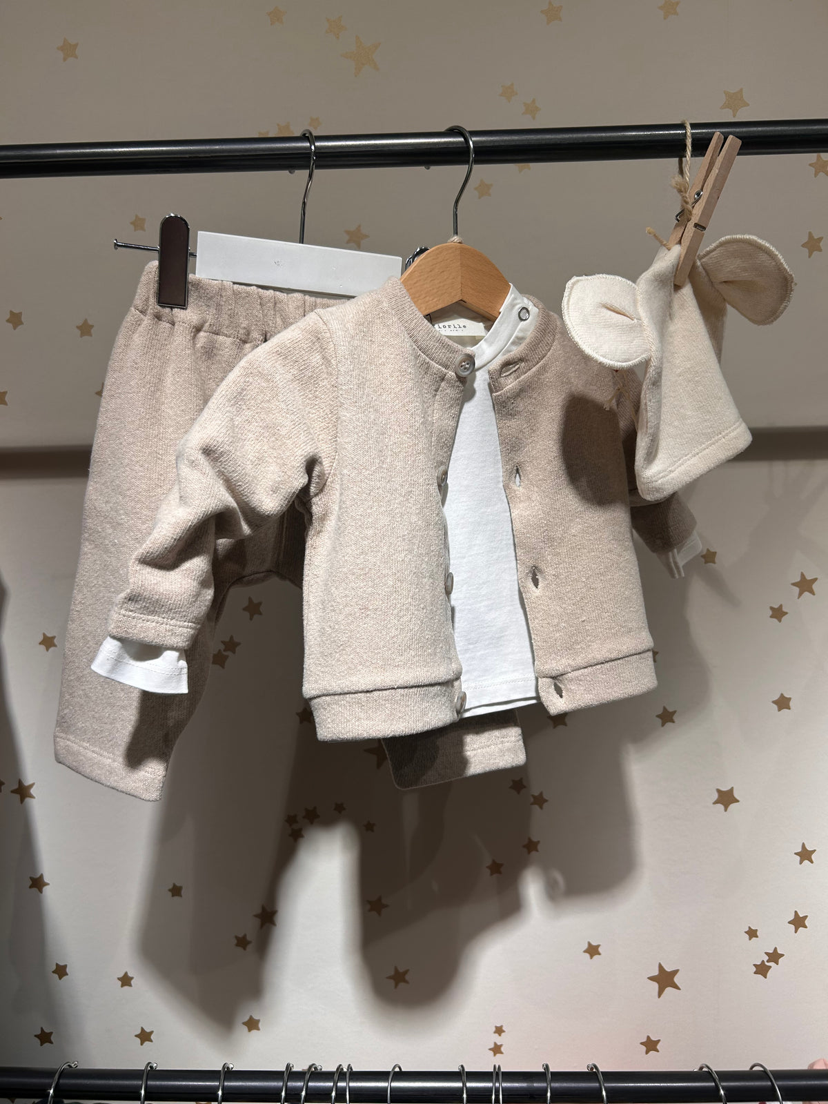 Cardigan caldo cotone betulla
