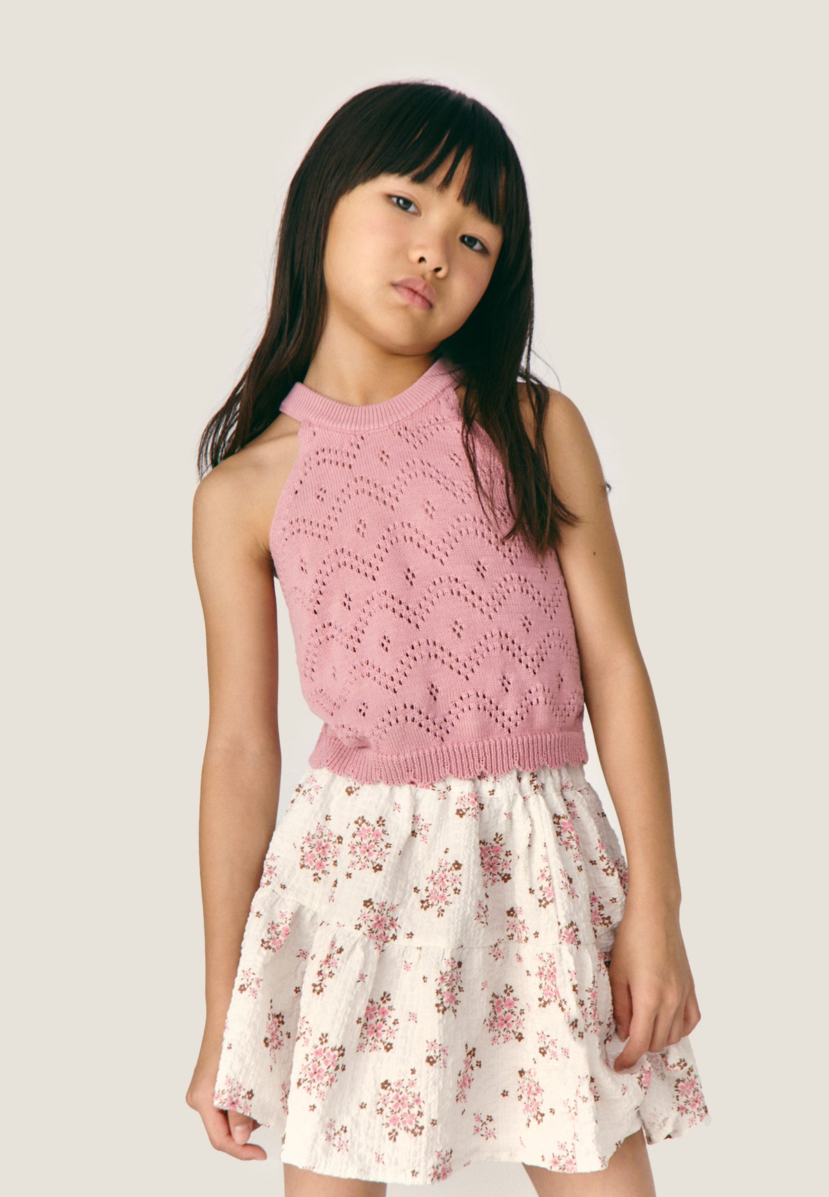 Top in maglia rosa Gala