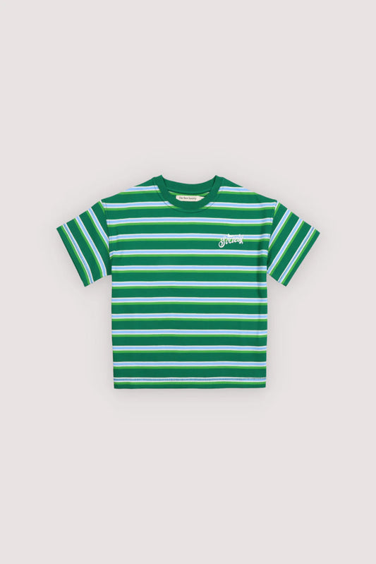 T-shirt riga verde Ciclan