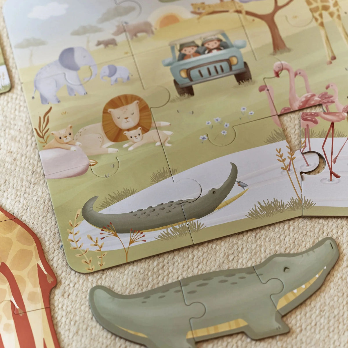 Puzzle 6 in 1 Safari Friends