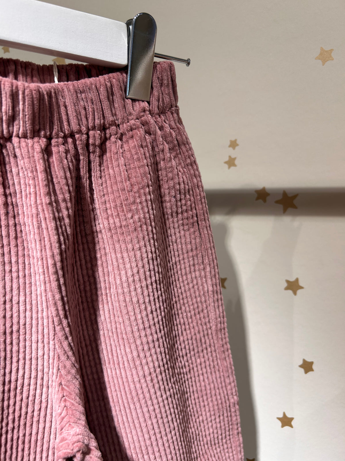 Pantalone in velluto a coste nostalgia rose