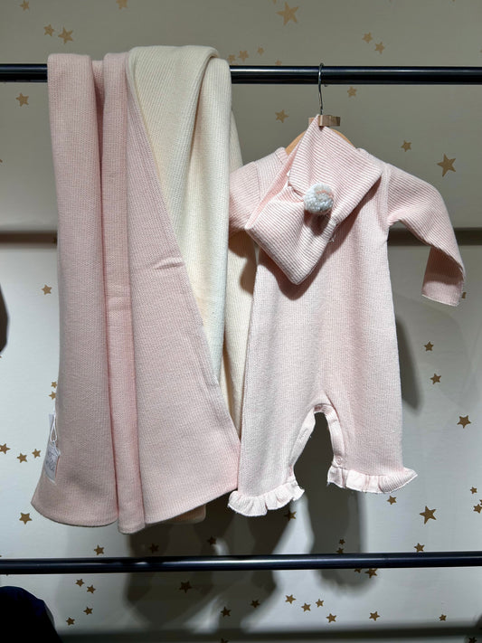 Tutina Erika Hiver rosa in maglia
