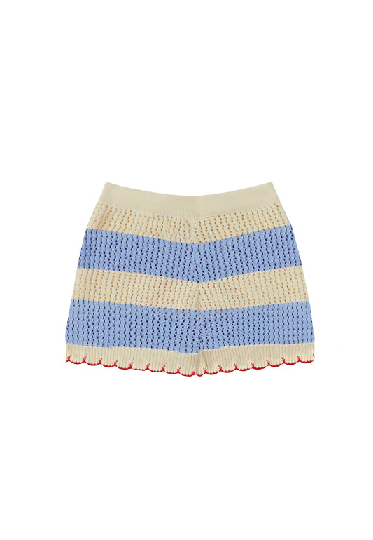 Shorts in maglia a righe Vita