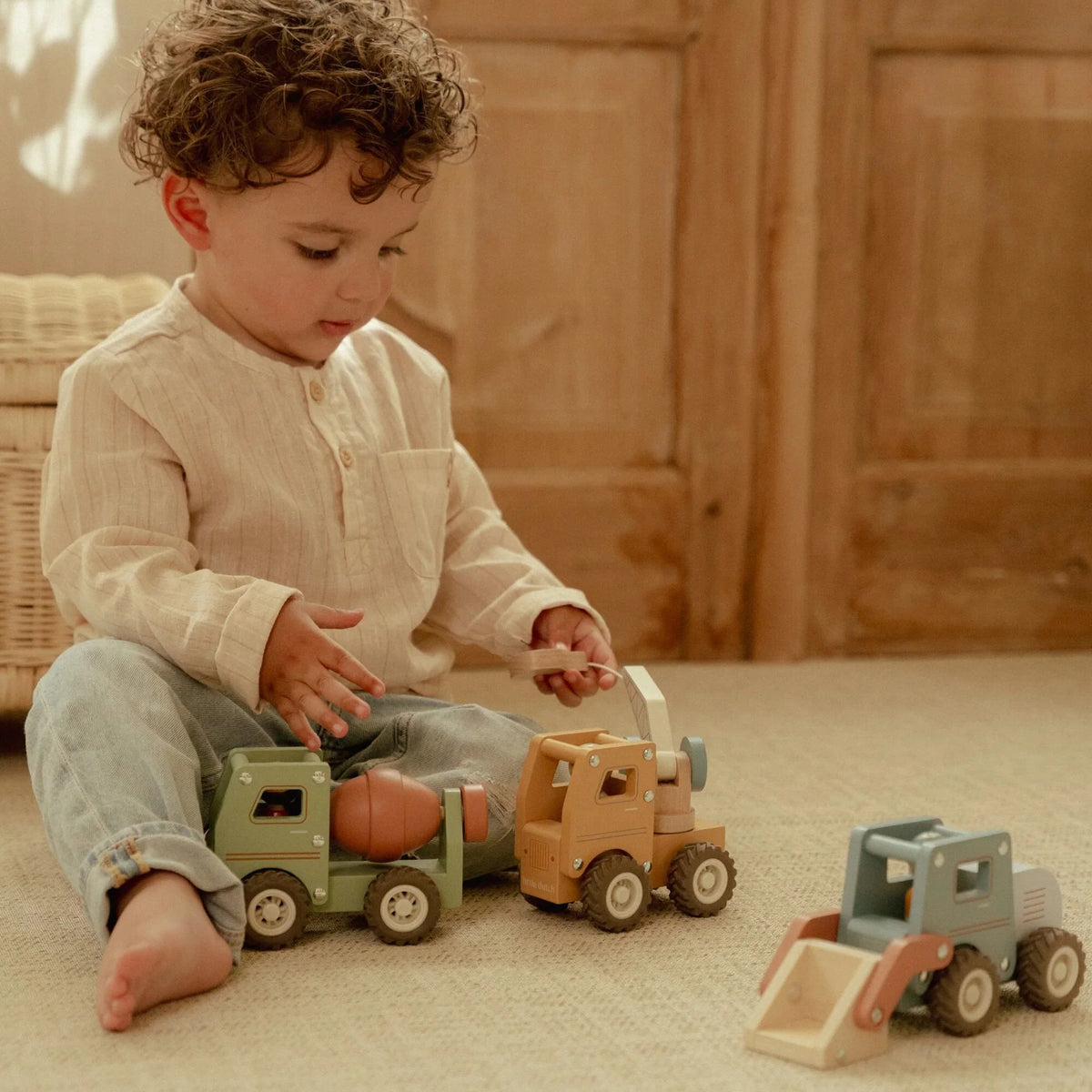 Bulldozer con personaggio