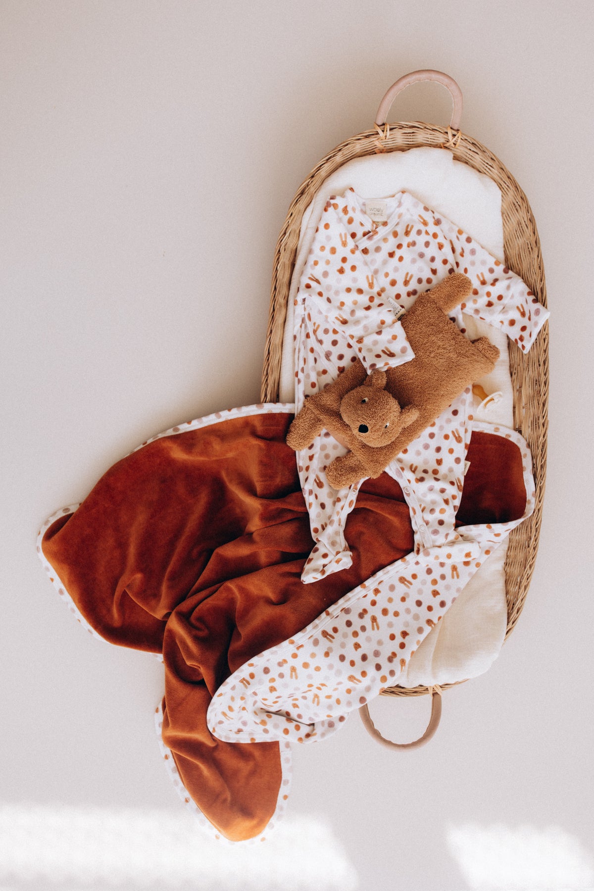 Tutina kimono pois caramello cotone BIO