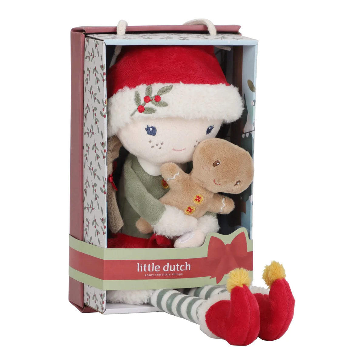 Poupée douce de Noël rose