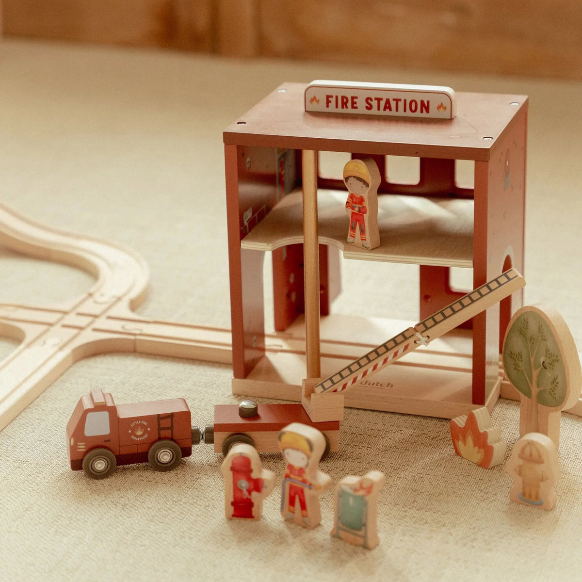 Wooden fire station