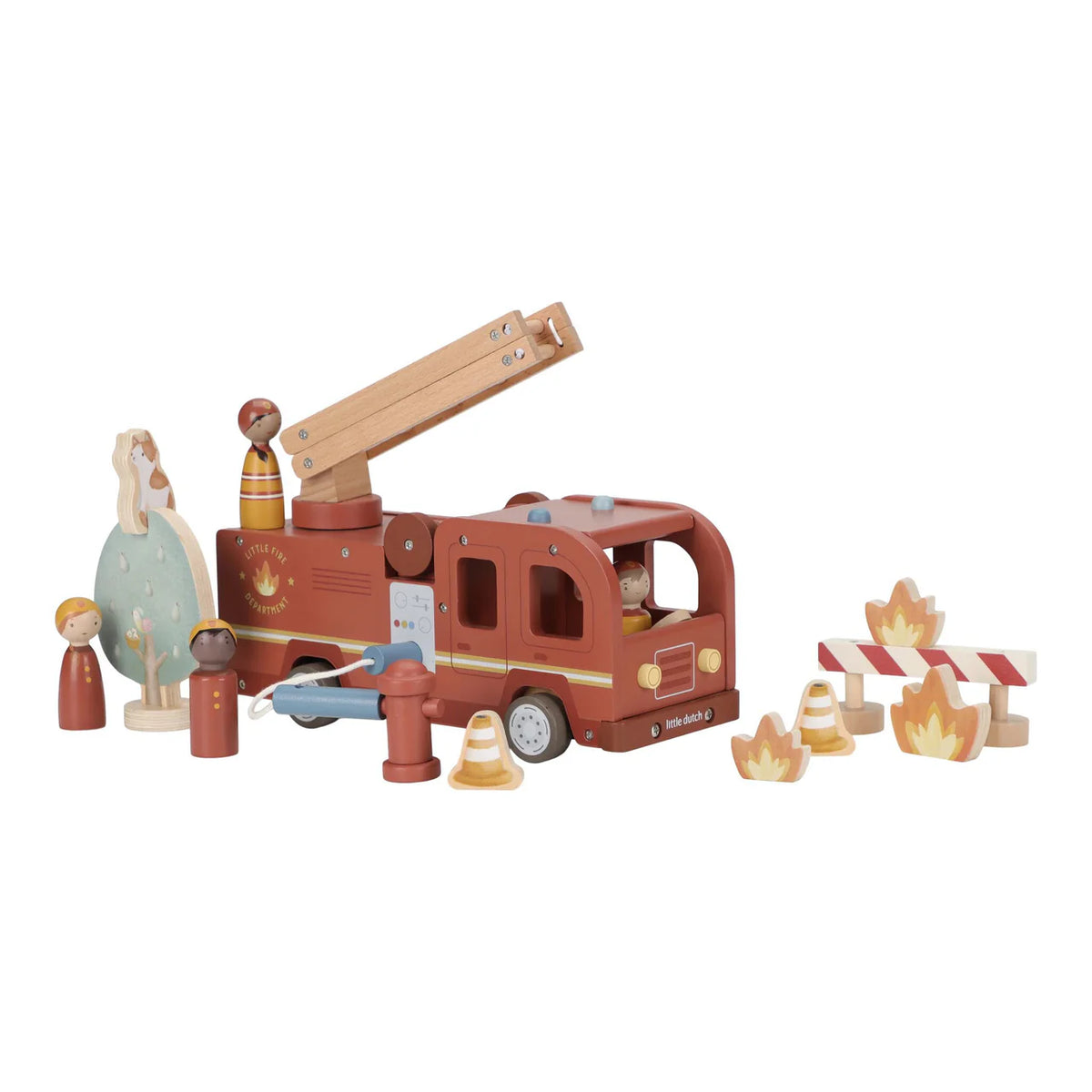 Camion dei pompieri in legno