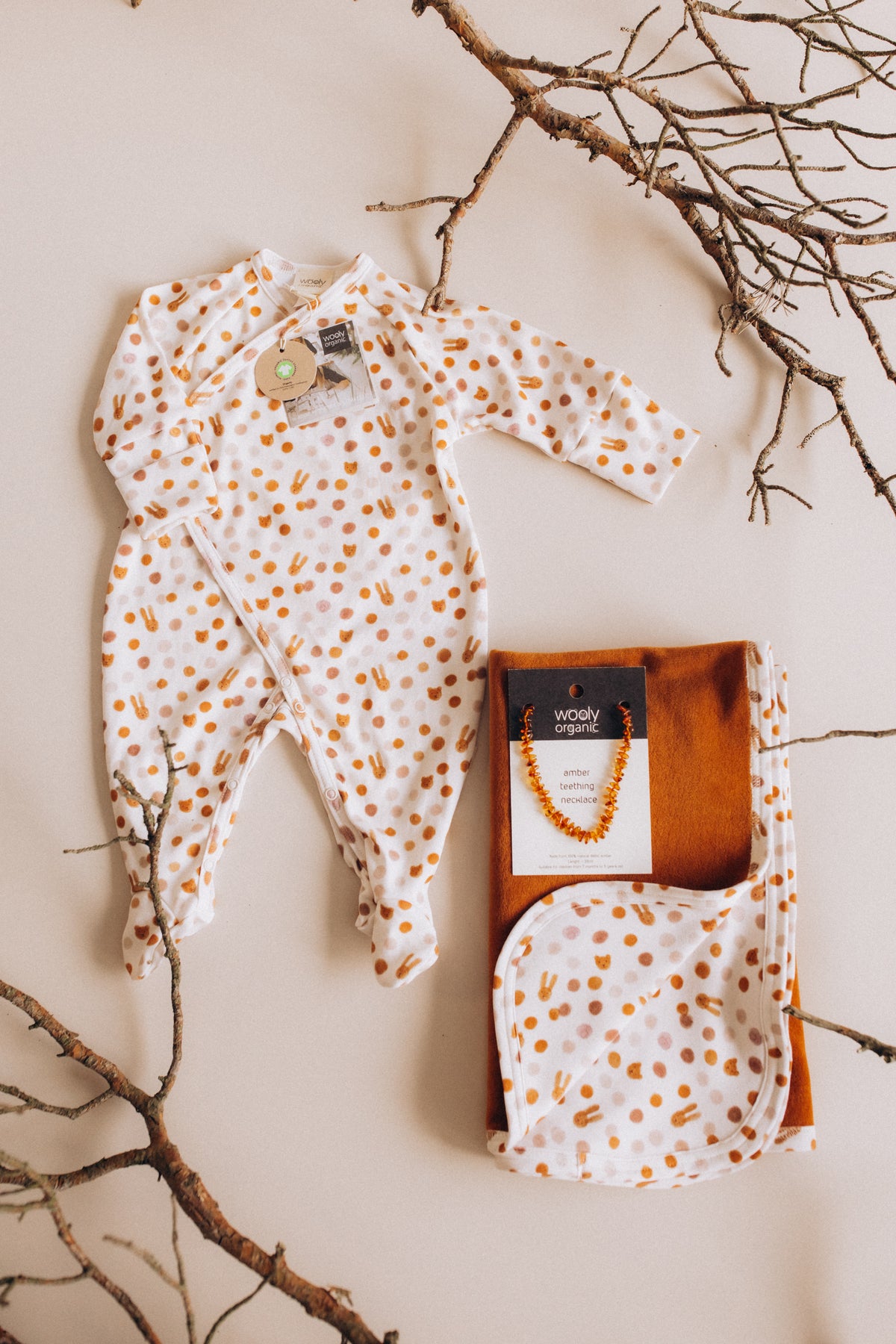 Tutina kimono pois caramello cotone BIO