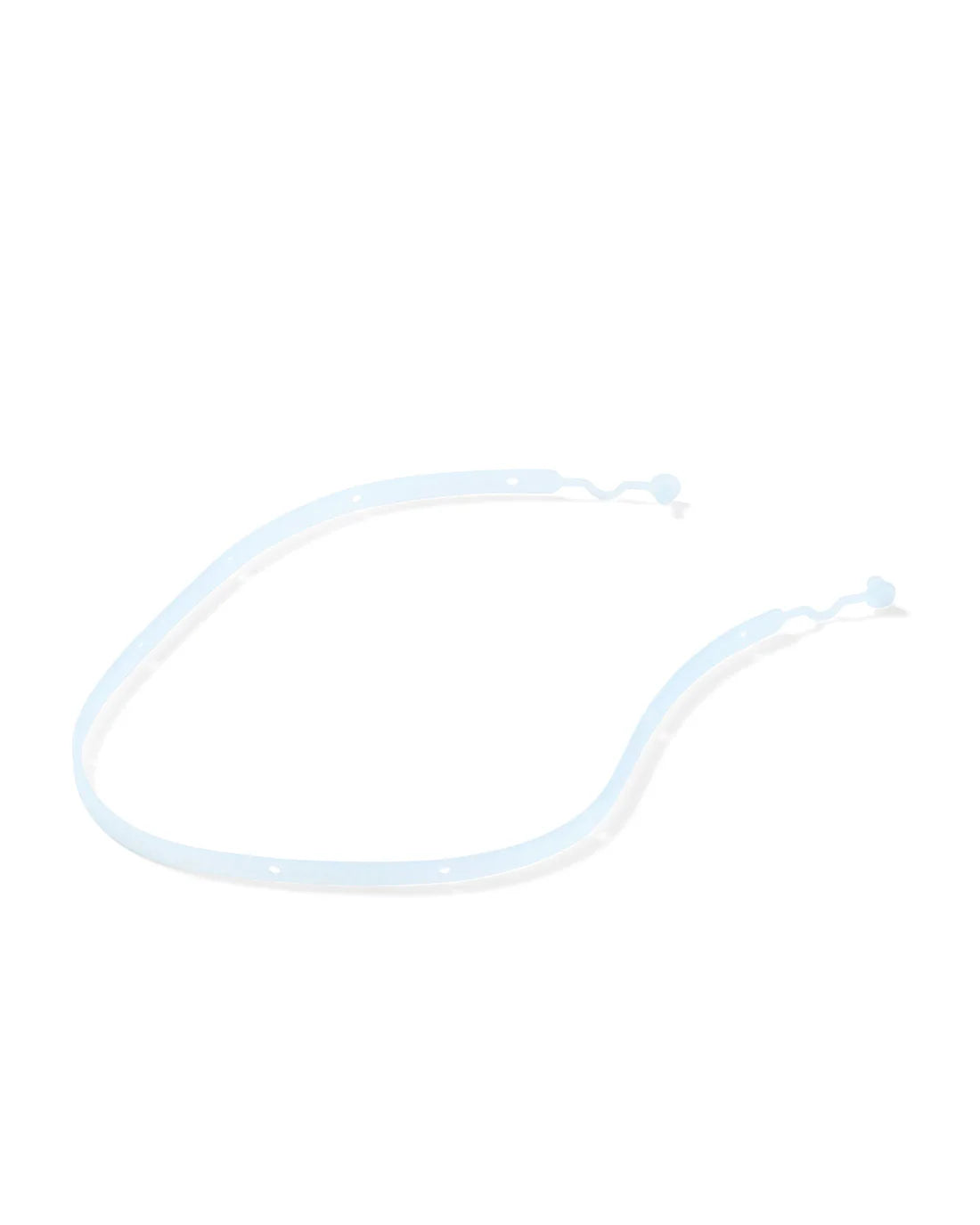Laccio per occhiali in silicone azzurro con charms