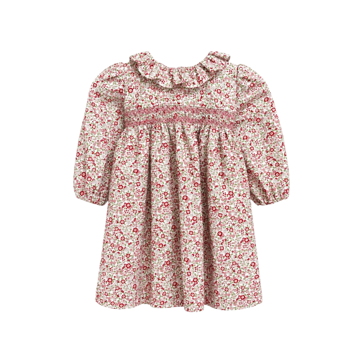 Abito floreale punto smock