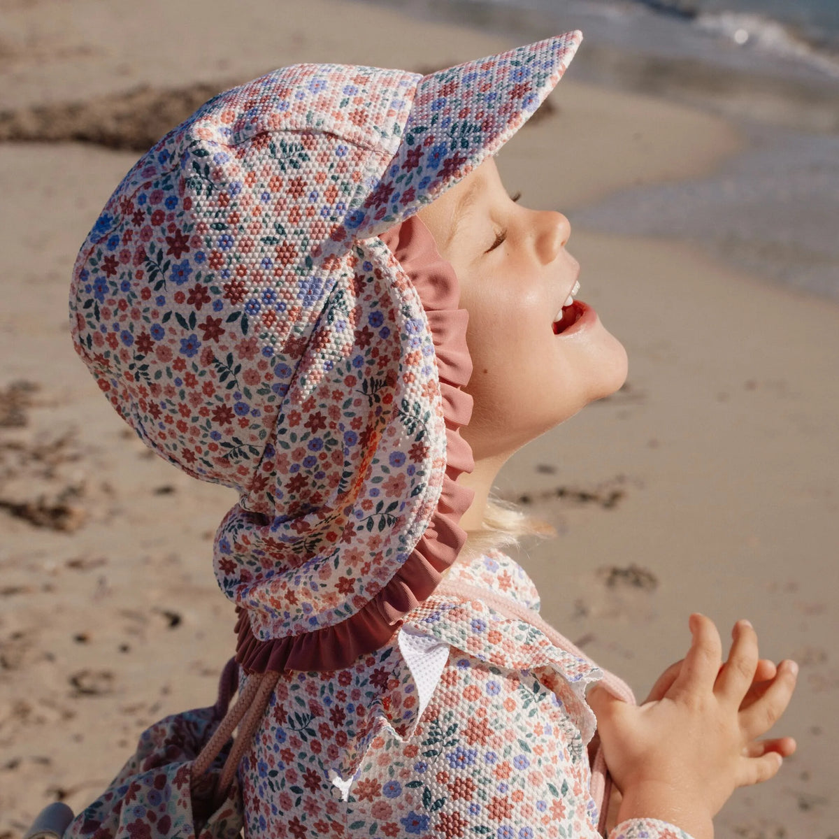 Cappellino solare anti UV Dreamy Flowerfield
