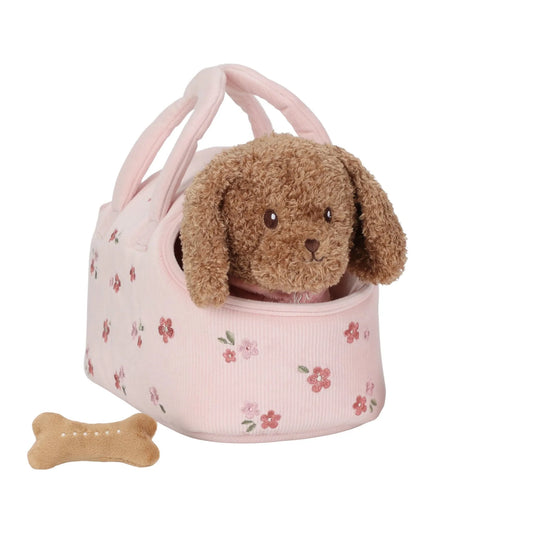 Peluches cane con trasportino
