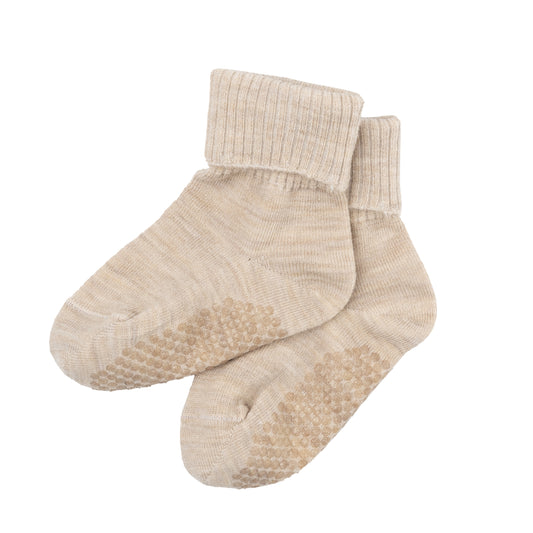 Calze antiscivolo neonato in lana merino