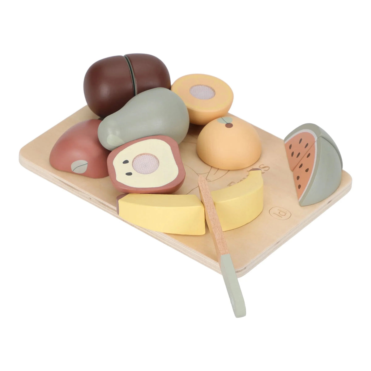 Frutta da tagliare in legno