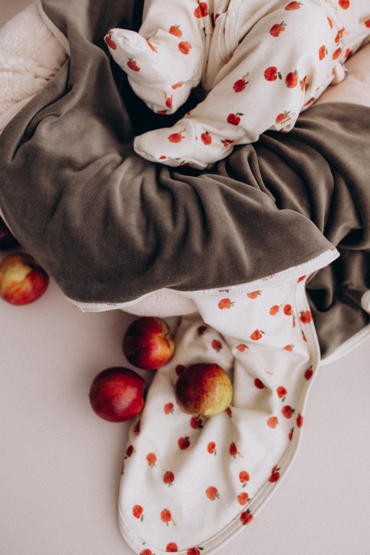 Coperta reversibile Apple cotone BIO
