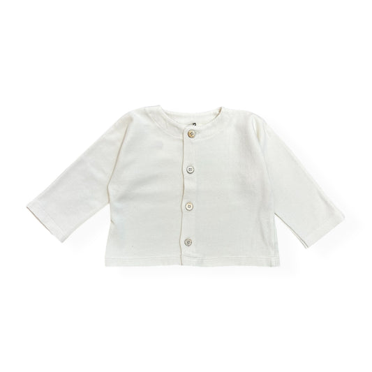 Cardigan baby cotone avorio