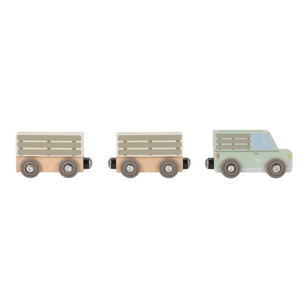 Set trenino in legno Safari Friends