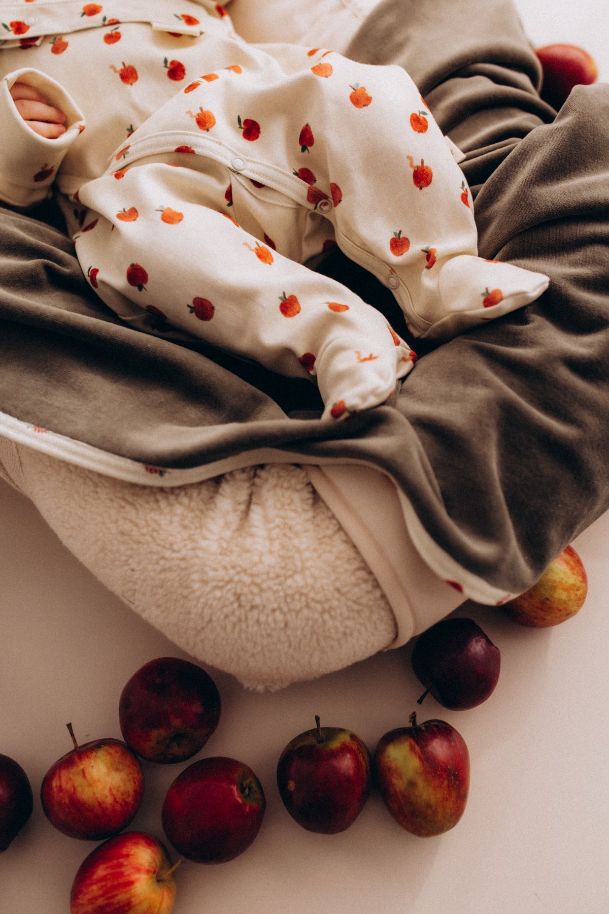 Coperta reversibile Apple cotone BIO