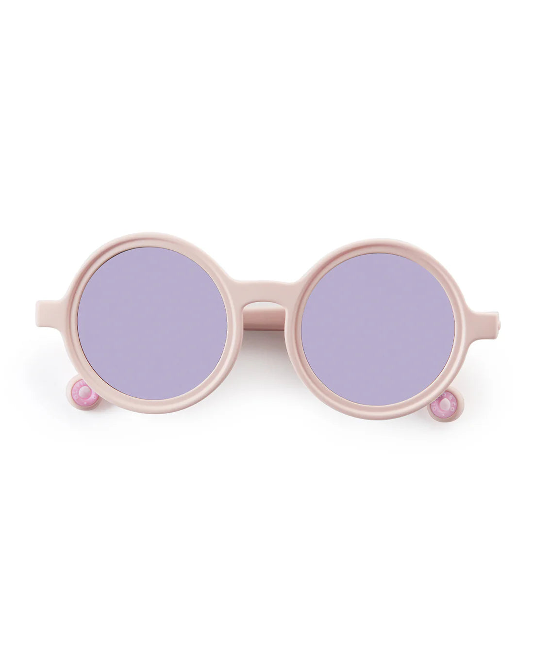 Occhiali da sole baby rotondi rosa Coral Blush 0-12 mesi
