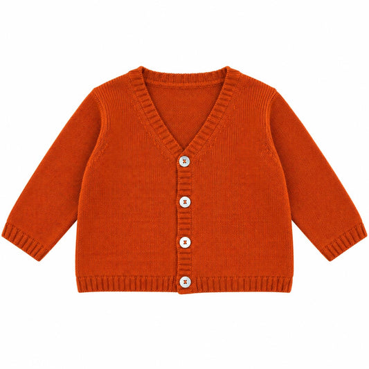Cardigan zucca lana cashmere
