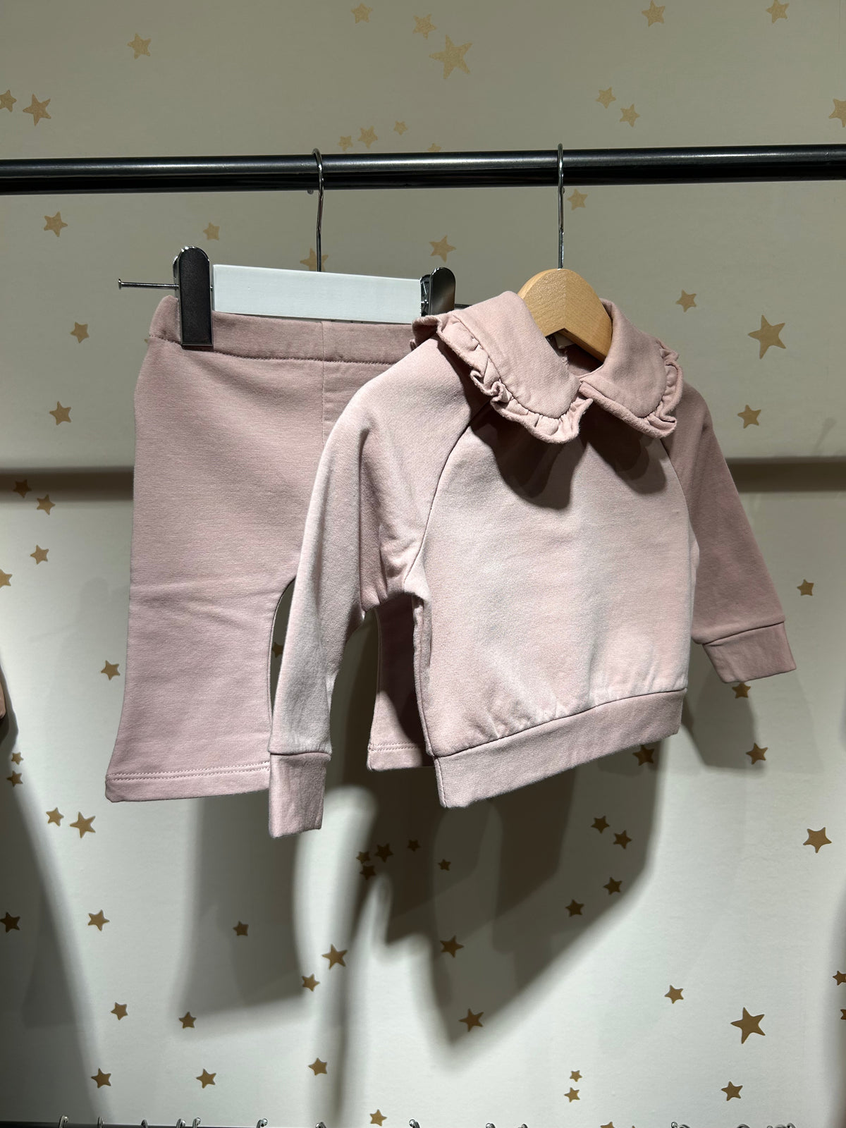 Felpa baby colletto cameo rose