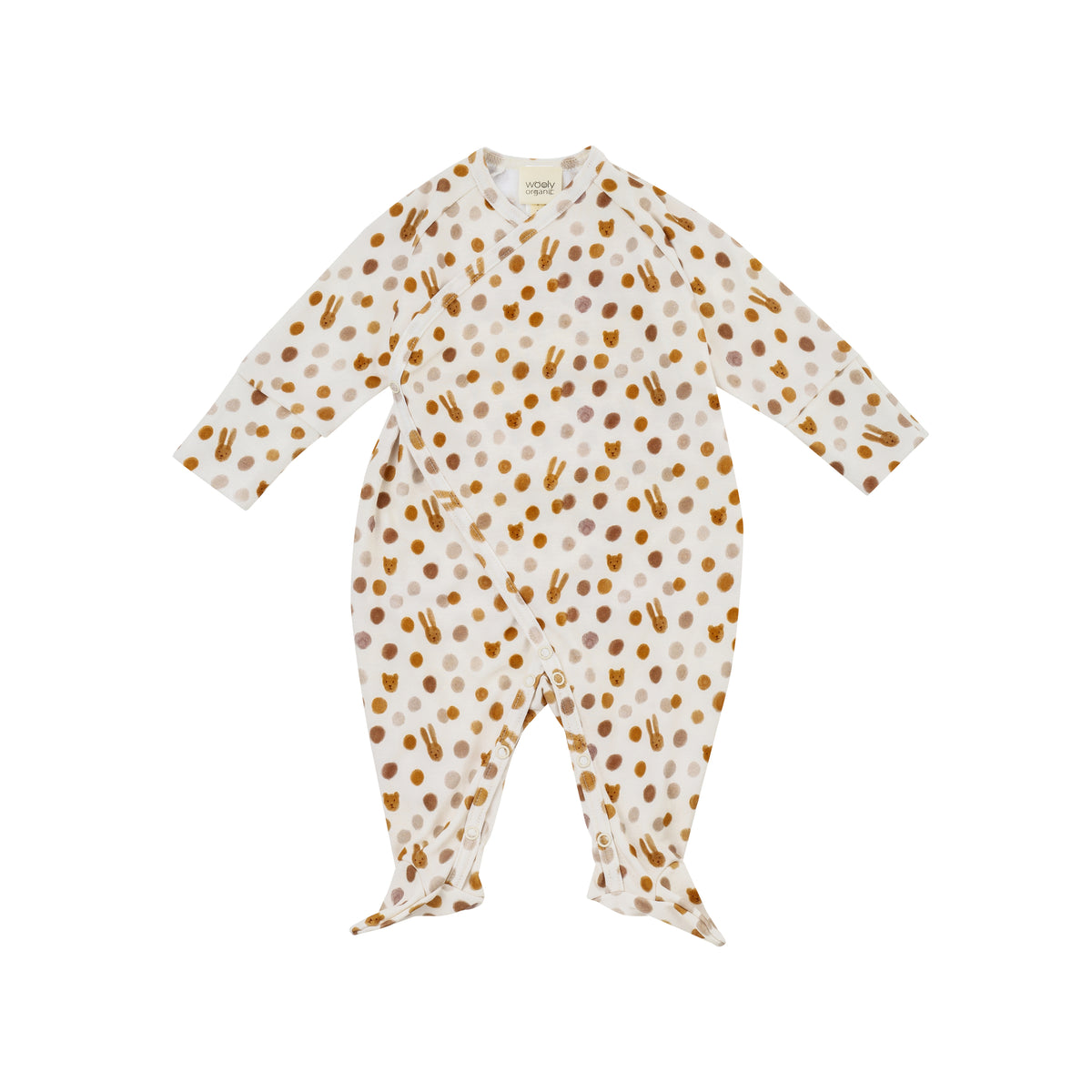 Tutina kimono pois caramello cotone BIO