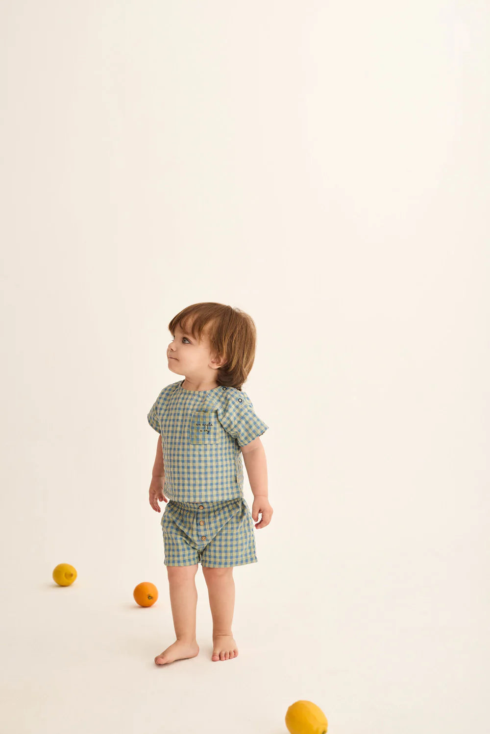 Camicia manica corta a quadretti Dorian