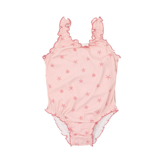 Costume da bagno intero rosa conchiglie Dreamy Seashells