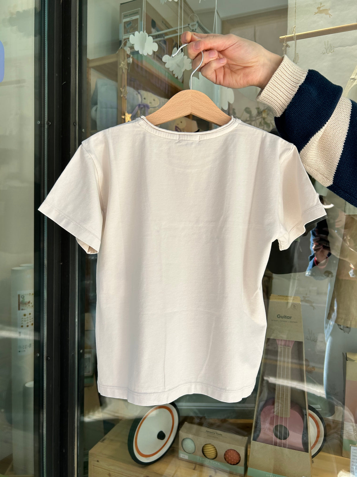 T-shirt taschino ecru
