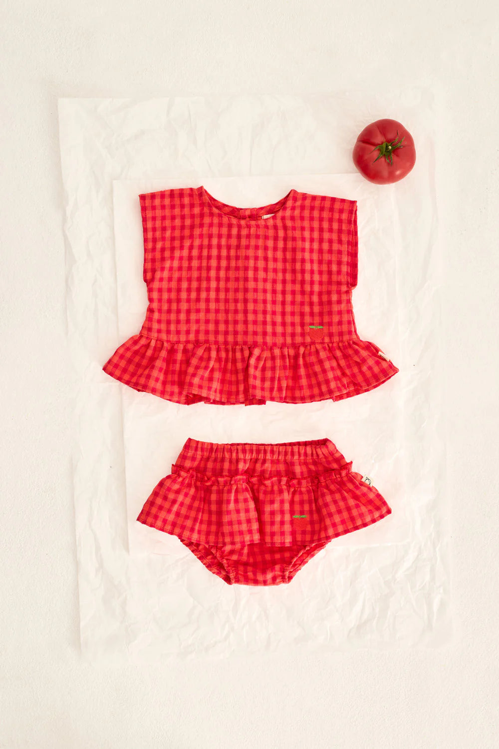 Blusa quadri in cotone Lua
